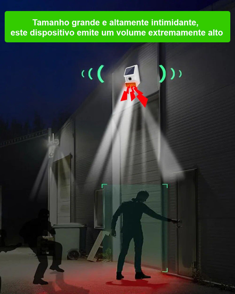 Sistema de Alarme Solar Wifi Segurança Doméstica Luz e Sirene