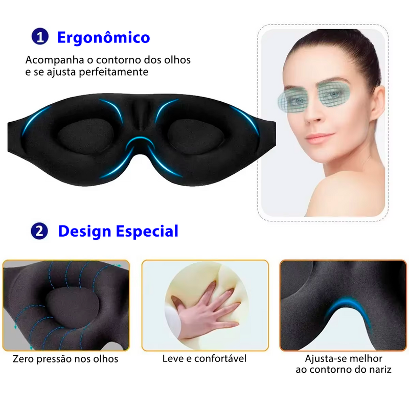 Máscara de Dormir Confortável
